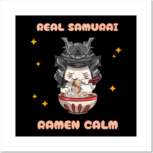 Real Samurai Ramen Calm Posters and Art